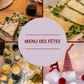 MENU DES FÊTES